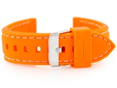 Pacific Guminė laikrodžio apyrankė U20 - oranžinė 18mm kaina