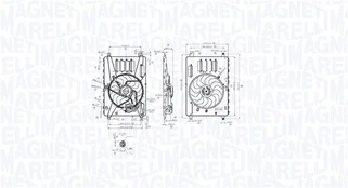 Ventiliatorius, radiatoriaus MAGNETI MARELLI 069422857010