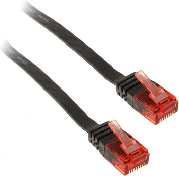 InLine kabelis sieciowy U/UTP/ 1000 Mbit/ Cat.6/ RJ45/ 10m Juodas (71600S)