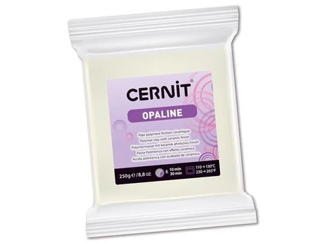 Polimerinis molis Cernit Opaline 010 white, 250g