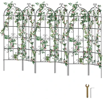Metalinis sodo grotelės vijokliniams augalams 180x51 cm