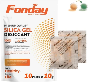 Sausintuvas Drėgmės sugėrikliai su indikatoriumi, 10g x 10 vnt.