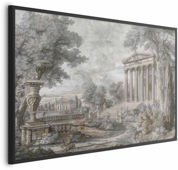 Artgeist Plakatas - Temple on the Hill - Greek Architecture in Muted Tones