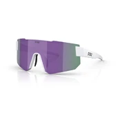 BLIZ P005 Small akiniai | Matte White - Smoke Purple Mirror kaina