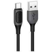 Usams US-SJ596 kabelis USB-C | 3A 1m juodas kaina