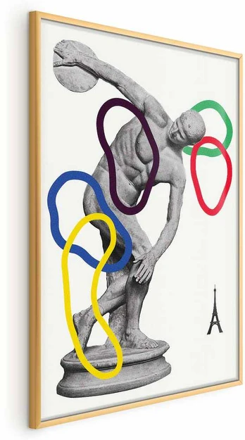 Artgeist Plakatas - Collage Graphic - Discus Thrower - Sculpture