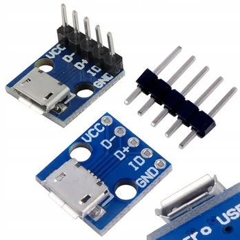 Lizdas Rosfix Micro USB 5 Pin – Kompaktiškas dydis, Lituojamas prie PCB, 5 kontaktai