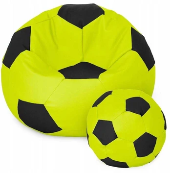 Sėdmaišis su pufu Ball XXXXL, žalias/juodas