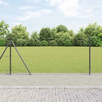 Tvorelės stulpas Pilka 25 x 1 m (50 mm tinklelis) Plienas