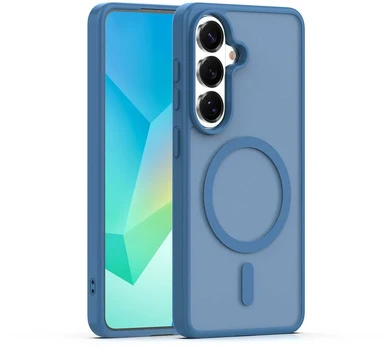 Dėklas Telforceone Mag Matt case for Samsung Galaxy S26 Plus dark mėlynas big hole