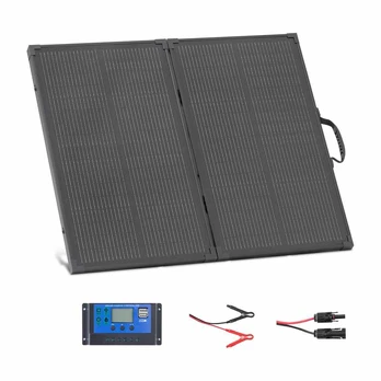 Sulankstomas 100W saulės panelis su rėmu