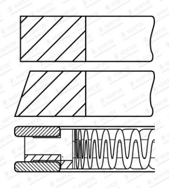 GOETZE 08-426100-00 Piston rings set