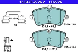 ATE 13.0470-2726.2 Brake pad set