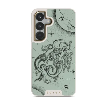 Virgo - Samsung Galaxy S25 Case, Elite Light (Magnetic) / Gold / Turquoise