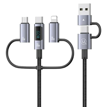 USAMS Kabelis 60W 6w1 Digital Ekranas Data Cable Sufeng Seria 1,2M (SJ736)