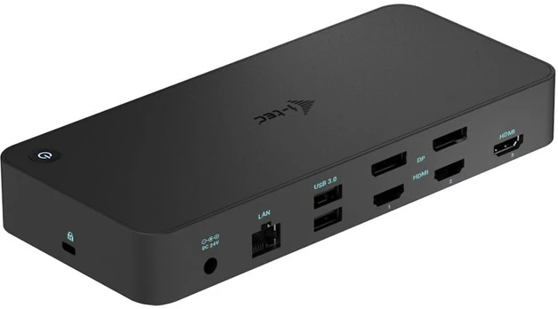I-tec USB 3.0 / USB-C / Thunderbolt, 3x 4K prijungimo stotis + maitinimo tiekimas