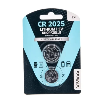 Elementai VIVESS CR2025, 3V, 2 vnt.