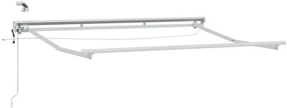 Elektrinė markizė su LED apšvietimu Baltas 3 x 2 m Aliuminis