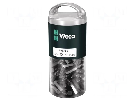 Screwdriver bit | Phillips | PH2 | Overall len: 25mm | 100pcs.