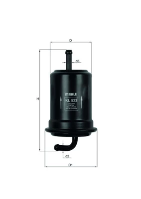 Kuro filtras MAHLE KL523