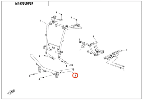 9AY1-235000-0Y600 FRONT BUMPER ASSY