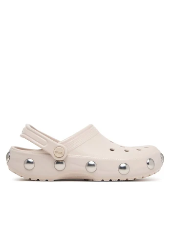 Crocs Šlepetės Classic Big Studded Clog 214236 Kreminė
