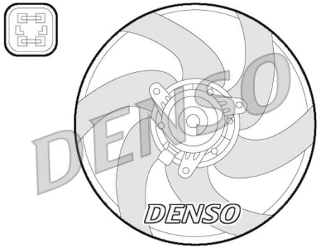 Ventiliatorius, radiatoriaus DENSO DER21022