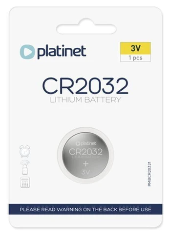 Platinet CR2032 Lithium 3V Tablet elementas, 1 vnt.