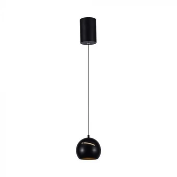 V-tac 8,5W LED pakabinamas šviestuvas, juodas, 3000K