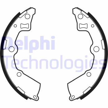 DELPHI LS2005 Brake shoe set