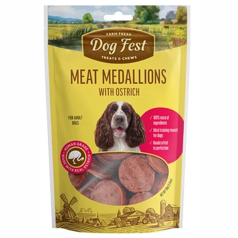 DogFest Strutienos medalionai, suaugusiems šunims, 90g