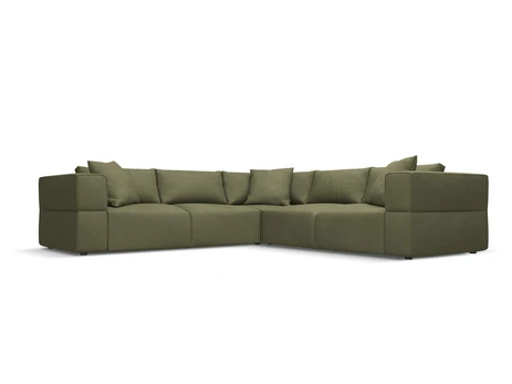 Sofa Milo Casa Esther, 285x285x78 cm, žalia