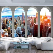 Artgeist Fototapetas - Pillars and New York kaina