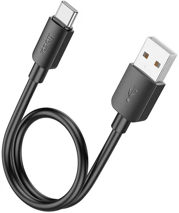 HOCO USB A iki C tipo PD laidas 2,4A 27W X96 0,25 m juodas