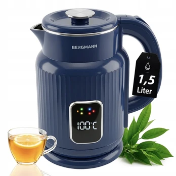Elektrinis virdulys Bergmann, 1,5 l, mėlynas