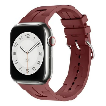 Beline dirželis Apple Watch Silicone Ultra 42|44|45|49mm bordinė |maroon box