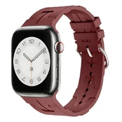 Beline dirželis Apple Watch Silicone Ultra 42|44|45|49mm bordinė |maroon box kaina