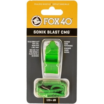 Teisėjo švilpukas Sonik Blast CMG whistle + green string