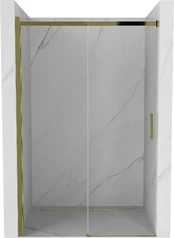 Dušo durys Mexen Omega, 130 cm x 190 cm, aukso kaina