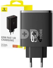 Baseus Wall charger OS-Cube Pro 2xUSB-C + USB, 65W (black) kaina
