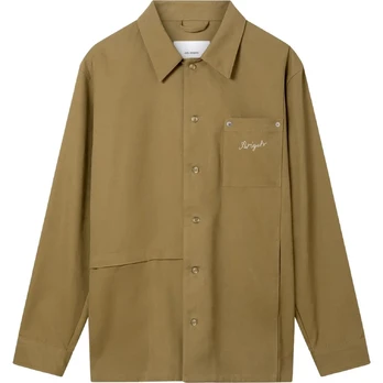 Marškiniai ilgomis rankovėmis vyrams, Ruda, Rowe canvas overshirt