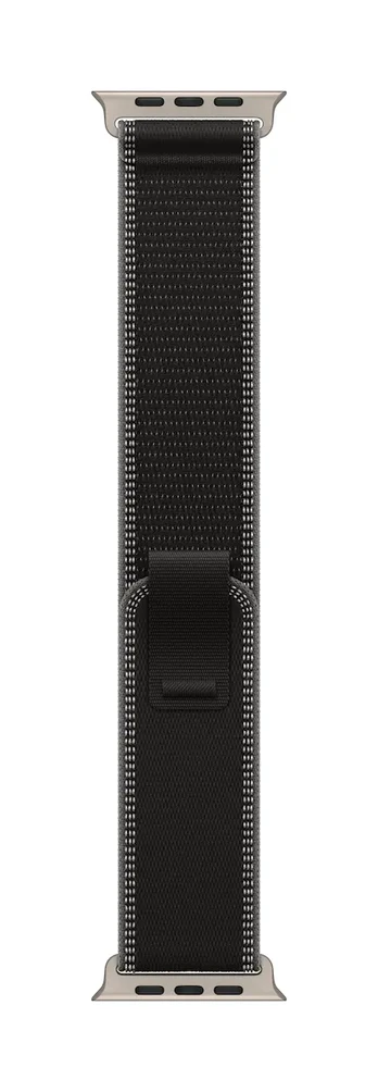 49mm Black/Charcoal Trail Loop - S/M - Natural Titanium Finish