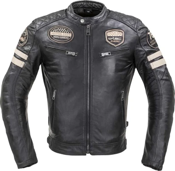 Vyriška moto striukė Jacket W-TEC Milano odinė