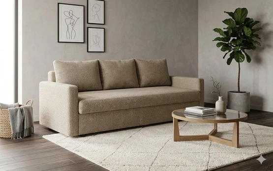 Sofa Domoletti, ruda sp., 229 x 100 cm x 79 cm