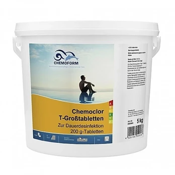 Lėto tirpimo chloro tabletės 200g. Chemoclor Chemoform 5kg