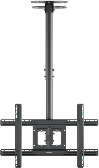 ONKRON Ceiling TV Mount Bracket Height Adjustable for 32 to 80 Inch LED LCD TVs, Black