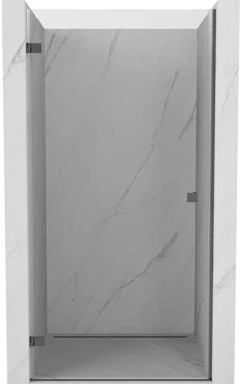 Dušo durys Mexen Lunar-B, kairė, 70 cm, transparent/brushed gun pilka