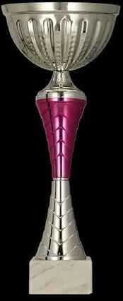 Detal Puchar metalowy sidabrinė ir - violetinė