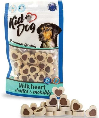 KIDDOG Dental-Mobility antienos+pieno širdelės 80g