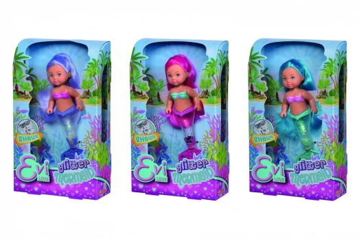 Simba Glitter Mermaid, 3 tipai